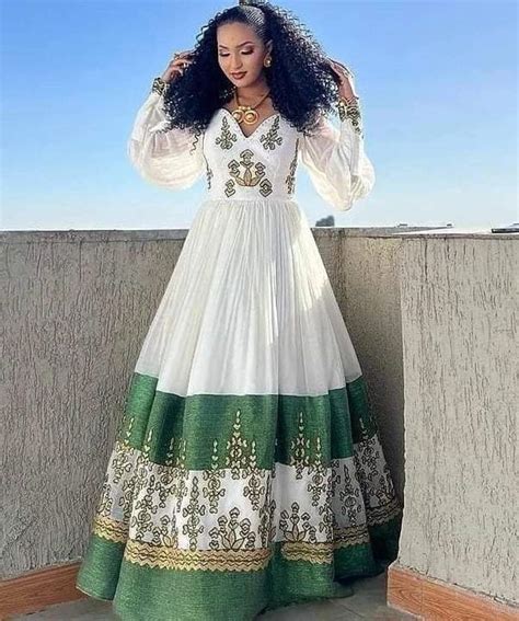 Eritrean And Ethiopian Habesha Traditional Dress East Afro Dress