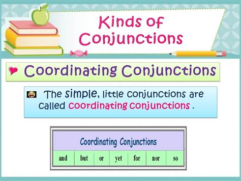 Conjunctions Detailed Expression English Learn Site