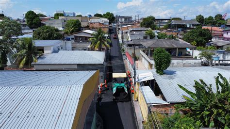 Asfalta Manaus Avan A E Recupera Ruas Do Bairro Japiim