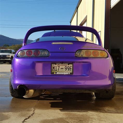 Purple Toyota Supra