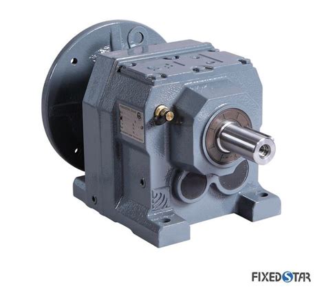 R Series Helical Bevel Apron Gearbox With IEC Flange Geared Motor In