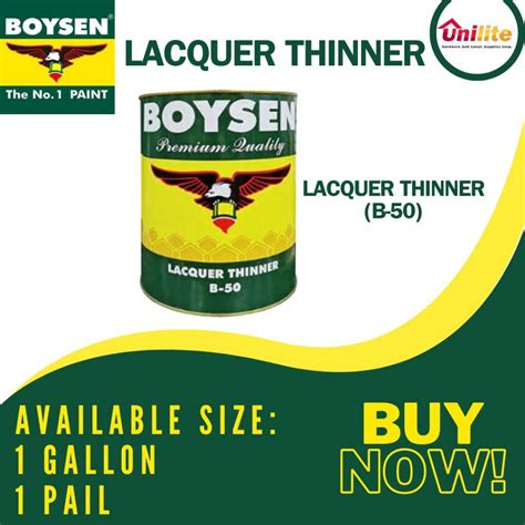 Boysen Lacquer Thinner 1 And 4 Liter Shopee Philippines