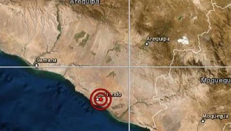 Arequipa Sismo De Magnitud Se Report Esta Tarde En Mollendo Islay