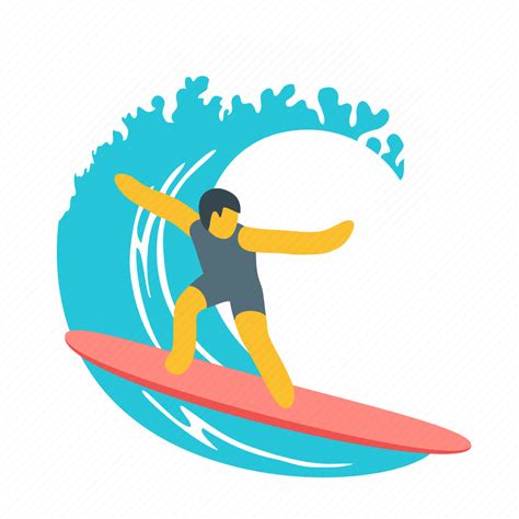 Sport Surfing Wave Ocean Recreation Sports Icon Download On