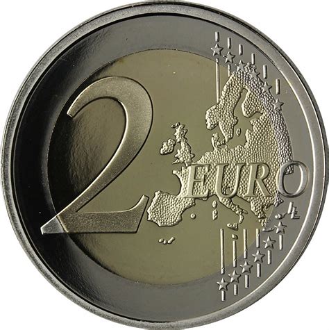 Belgien 2 Euro Münze WWU EMU 2009 PP 10 Jahre Wirtschafts und