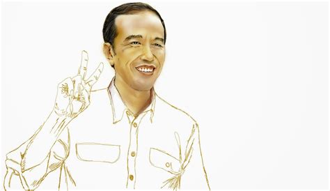 72+ Gambar Sketsa Jokowi