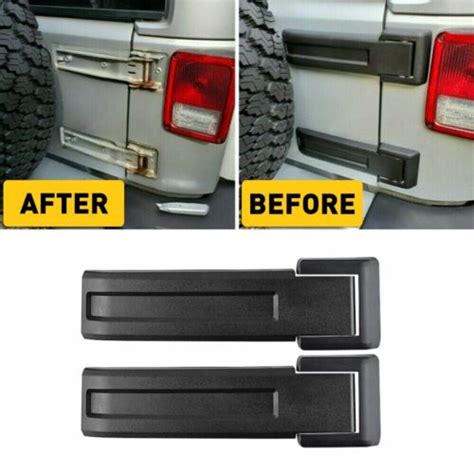 2x Upper Lower Tail Gate Hinge Cover For Jeep Wrangler JK Unlimited