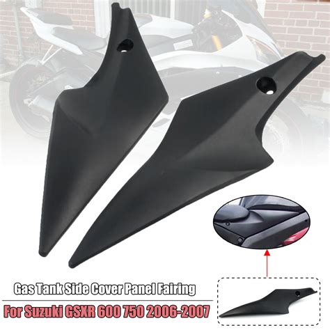 Black Tank Side Cover Panel Fairing Cowl For Suzuki GSXR 600 750 2006