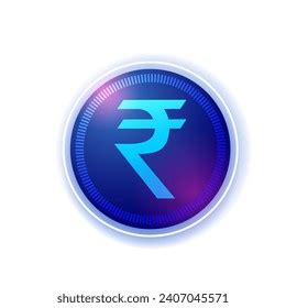 Indian Digital Currency Rupee Concept Vector Stock Vector Royalty Free