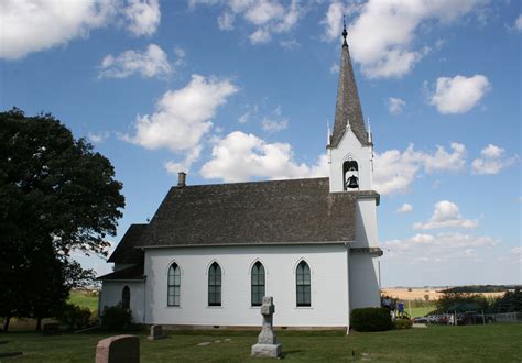 Valley Grove, #38 wooden church side view | Minnesota Prairie Roots