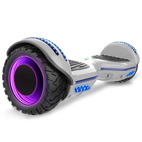 Evercross Gyropode Hoverboard Hummer Cendre Bluetooth Pouces W