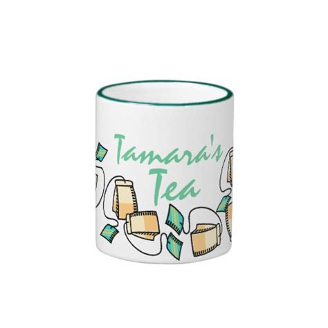 Personalized Tea Cup Ringer Coffee Mug Zazzle