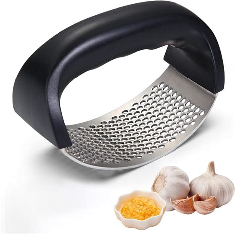 Amazon Stainless Steel Garlic Press 2024 Upgrade Arc Shape