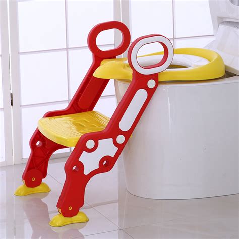 Chaise Chelle De Toilette Enfant B B Pliable Et R Glable Avec Marches