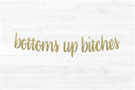 Bottoms Up Bitches Bottoms Up Banner Bachelorette Party Etsy