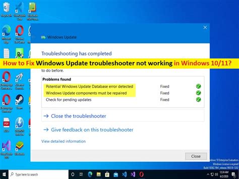 Fix Windows Update Troubleshooter Not Working In Windows Steps