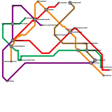 Vienna Metro Station Map Vienna Metro Map Maker