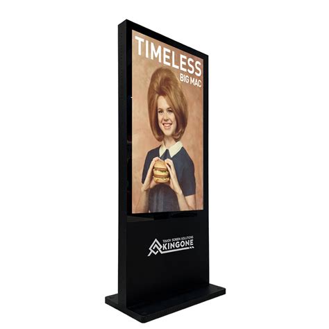 Ultra Thin 55 Inch Indoor Touch Screen LCD Outdoor Advertising Totem