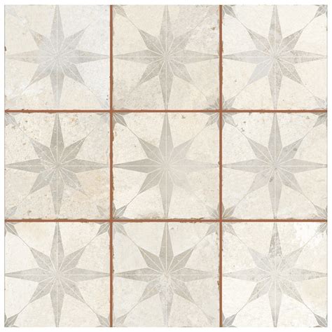 Harmonia Kings Star White In X In Ceramic Floor And Wall Tile