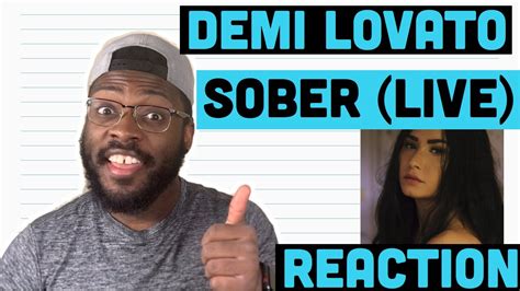 Demi Lovato Sober Live Reaction Youtube