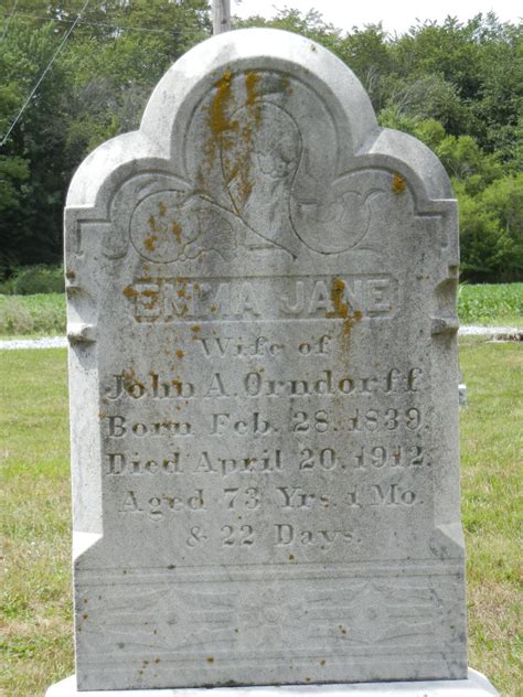 Emma Jane King Orndorff Memorial Find A Grave