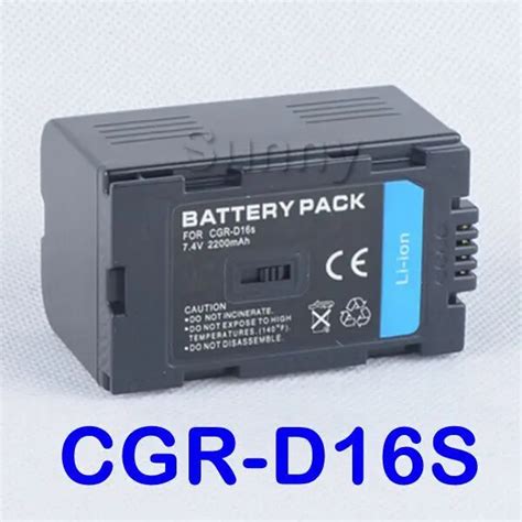 Mah Lithium Ion Rechargeable Battery Pack For Panasonic Cgr D