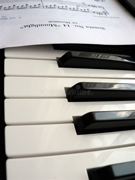 Piano keys and sheet music stock photo. Image of playing - 903708