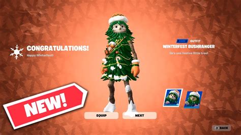 NEW! *WINTERFEST BUSHRANGER* Christmas Fortnite Skin Gameplay!! - YouTube