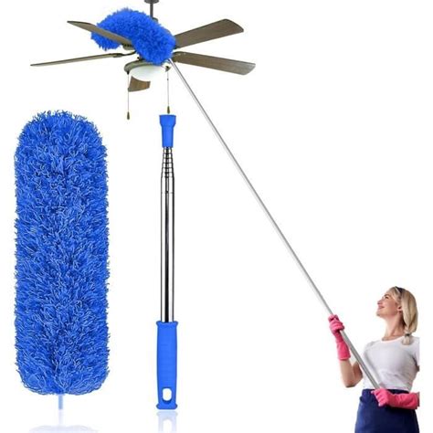 Plumeau Extensible de 254 cm poignée en Acier Inoxydable Pliable en