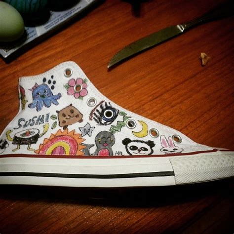 Drawing On Converse At Paintingvalley Explore Collection Of