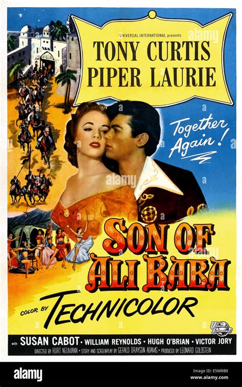 SON OF ALI BABA Piper Laurie Tony Curtis 1952 Stock Photo Alamy