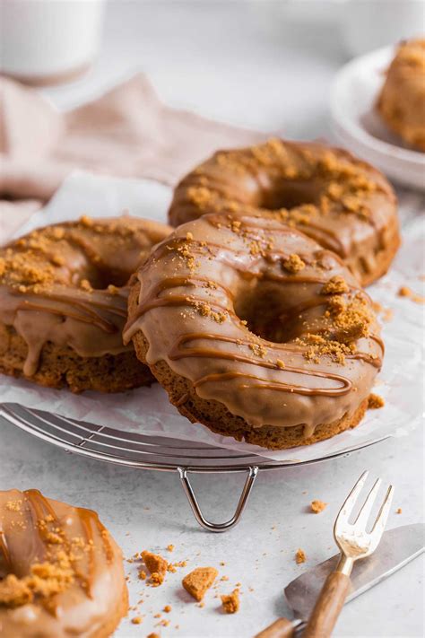 Baked Biscoff Doughnuts Vegan And Easy The Chestnut Bakery