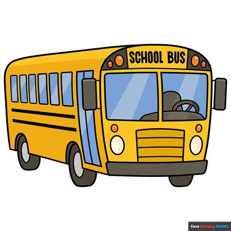 Learn How to Draw a Cartoon School Bus: Easy Tutorial