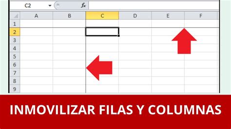 C Mo Inmovilizar Filas O Columnas En Excel Fijar Fila Fijar