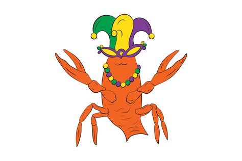 Mardi Gras Crawfish Graphic By Looksgoodonyou · Creative Fabrica