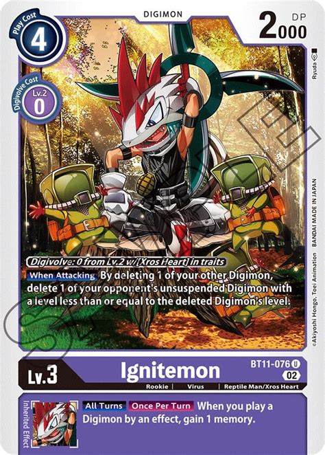 Ignitemon Dimensional Phase Digimon Card Game