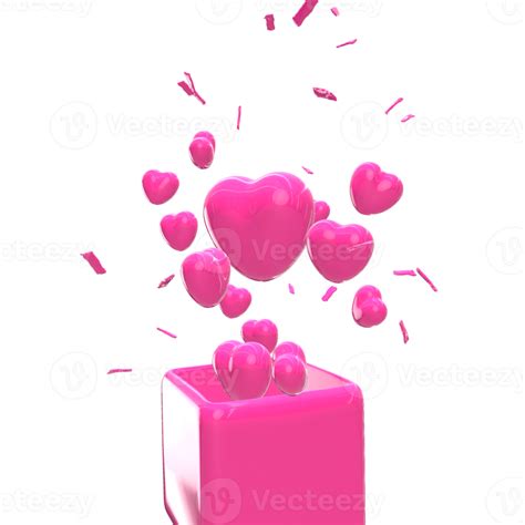 3d Heart Valentine Love 18723892 Png