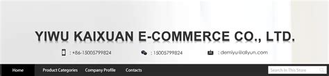 Company Overview Yiwu Kaixuan E Commerce Co Ltd