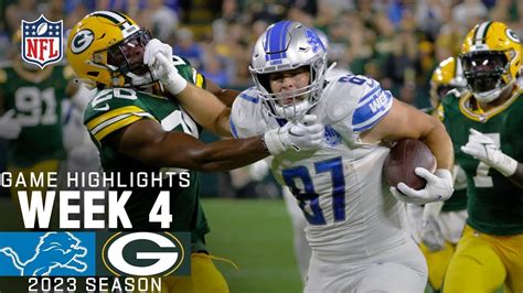 Green Bay Packers Vs Detroit Lions Full Game Highlights Nfl Week 4