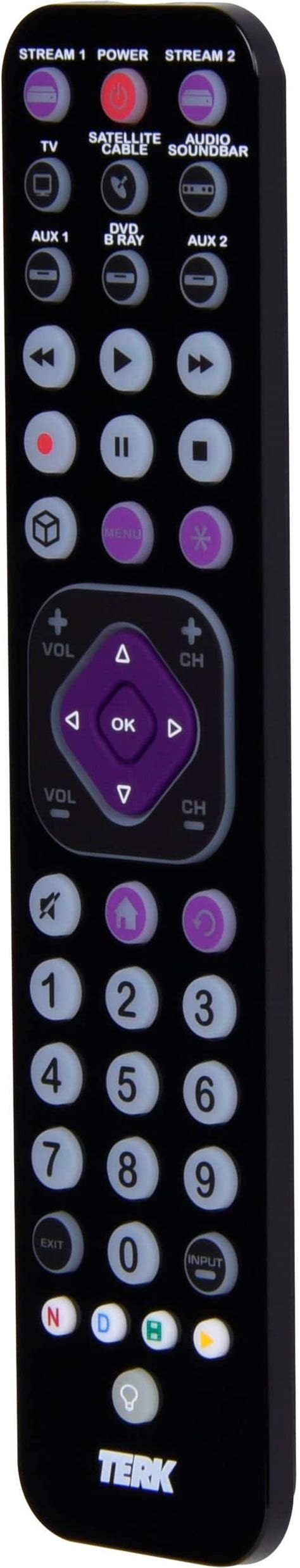 Terk Rechargeable 8 Device Backlit Universal Remote Black Tktc8gb Best Buy