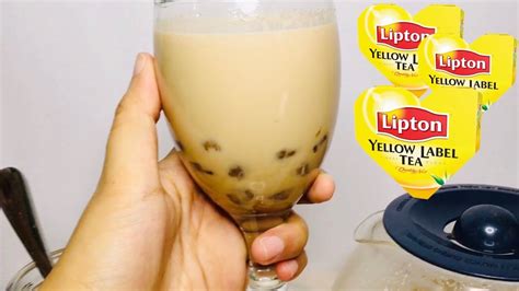 Homemade Milktea Using Lipton Tea Bags Quick And Easy Youtube