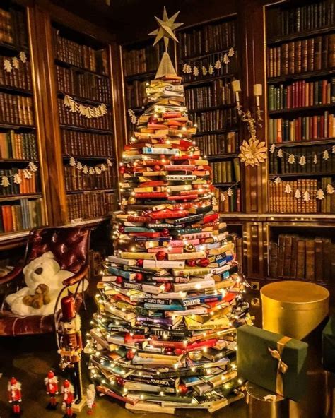 Library Christmas Tree Book Christmas Tree Bookworm Christmas