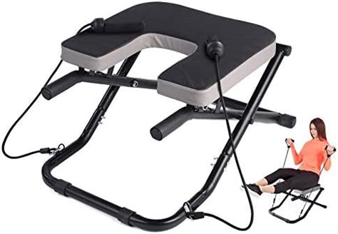 TOPKIN Yoga Headstand Bench Folding Yoga Chair With Resistance Bands