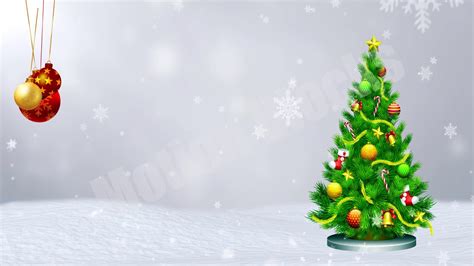 White Christmas Tree Motion Background K Youtube