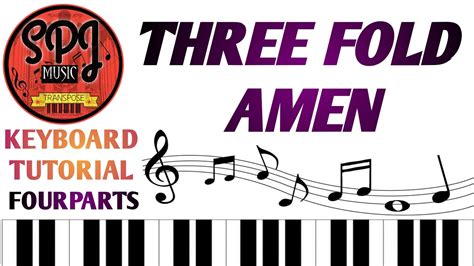 Three Fold Amen Keyboard Notes Fourparts Tamil Christian Songs