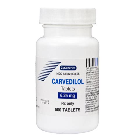 Carvedilol 6 25mg Rx Products