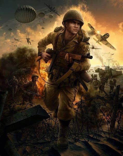 WW2 American Soldier Art