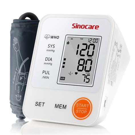 Sinocare Blood Pressure Monitor Tensiometer Upper Arm Automatic Digital