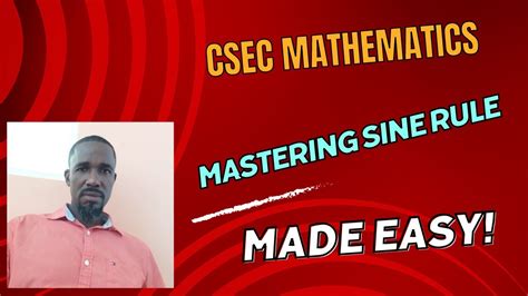 Csec Mathematics Trigonometry Mastering Sine Rule 2 Cxcmaths Maths Mathematics