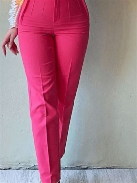 Pantalón de Vestir para Mujer con Pinzas Estilo Entubado Ideal para